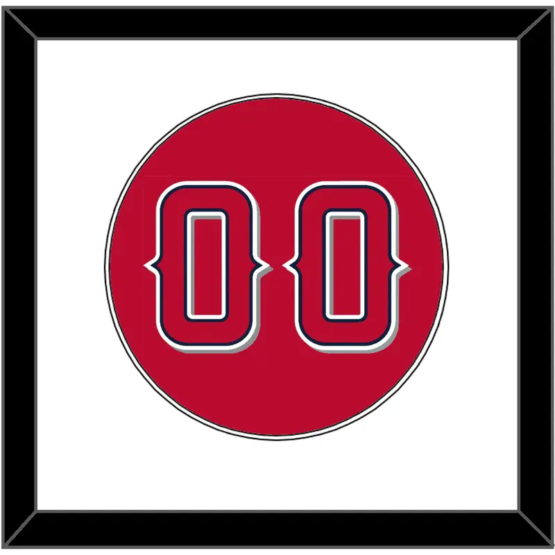 Los Angeles Number - Alternate Red (2012-2020) - Single Mat 1
