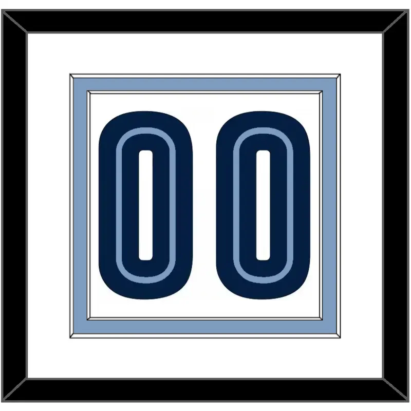 Memphis Number - Home White (2004-2010) - Double Mat 2