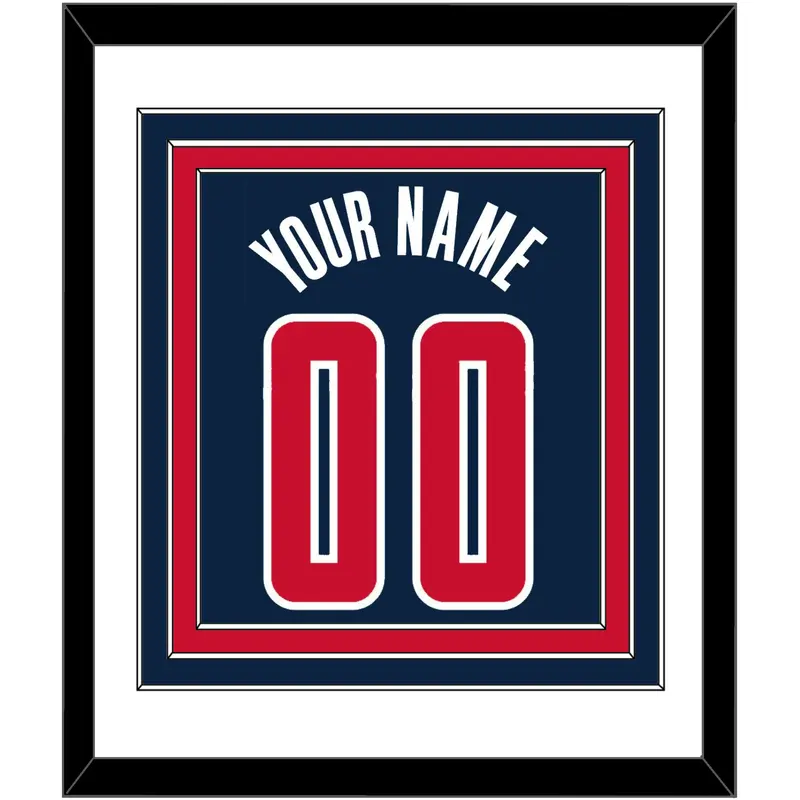 Washington Name & Number - Blue Icon - Triple Mat 1