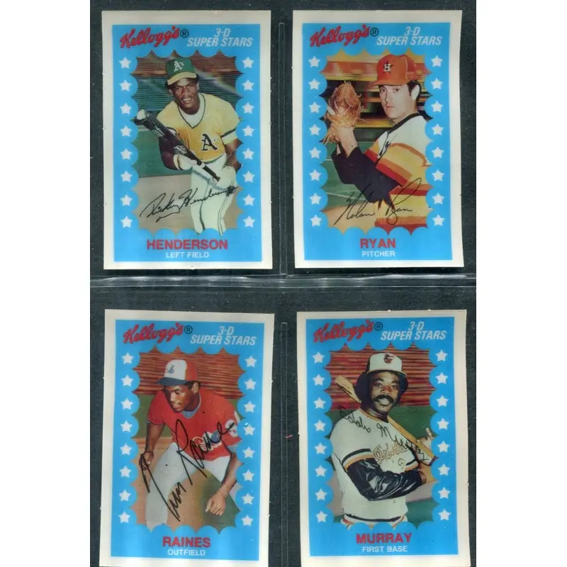 1982 Kellogg's Baseball Complete Set NM NM/MT (64) (23-185) (Read)