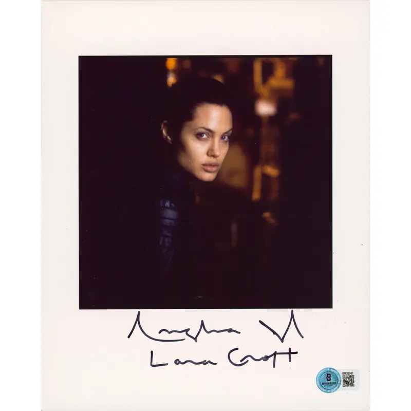 Angelina Jolie Tomb Raider "Lara Croft" Authentic Signed 8x10 Photo BAS #BR38941
