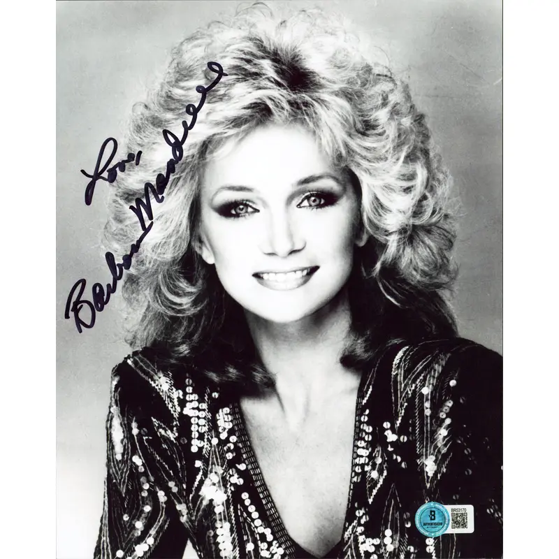 Barbara Mandrell "Love" Authentic Signed 8x10 Black & White Vertical Photo BAS 1