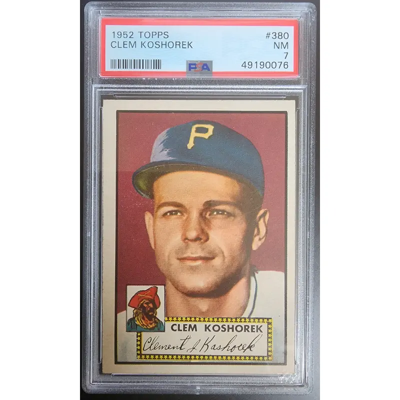 Clem Koshorek 1952 Topps #380 PSA 7