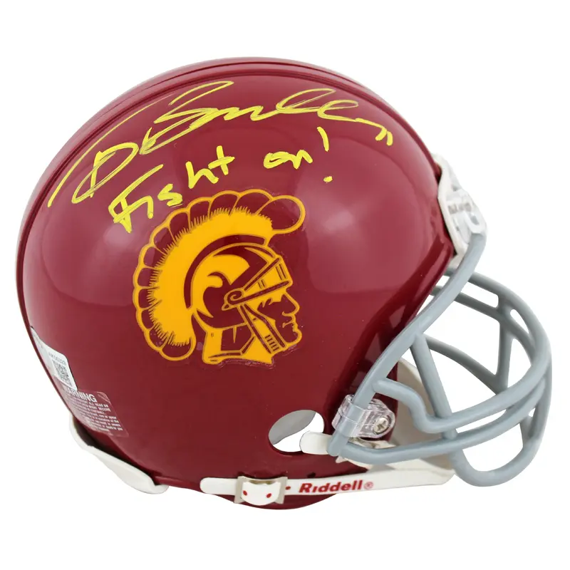 USC Tony Boselli "Fight On!" Signed Rep Mini Helmet Autographed BAS Witnessed