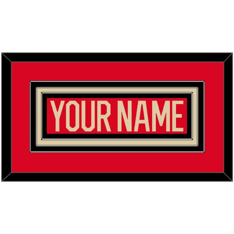 Canada Mens Hockey Nameplate - 2025 4 Nations Red - Triple Mat 2