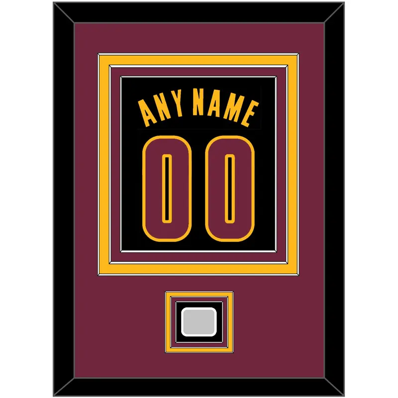 Cleveland Name & Number With Champions Patch - Black Pride (2015-2017) - Triple Mat 3