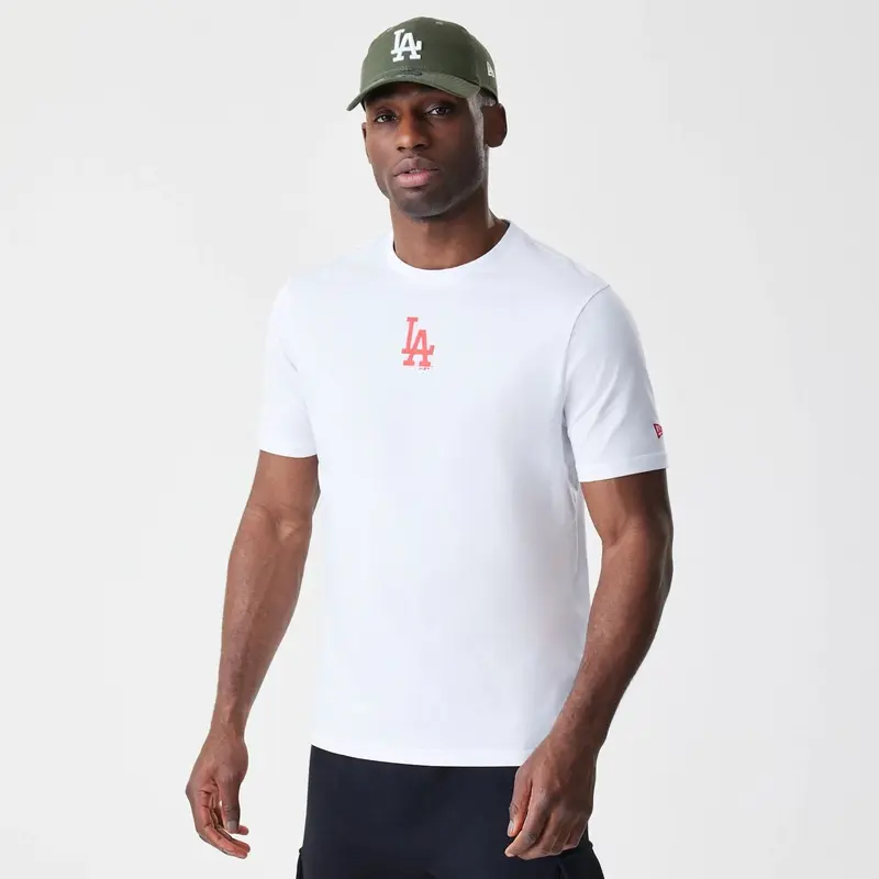 LA Dodgers MLB Logo White T-Shirt