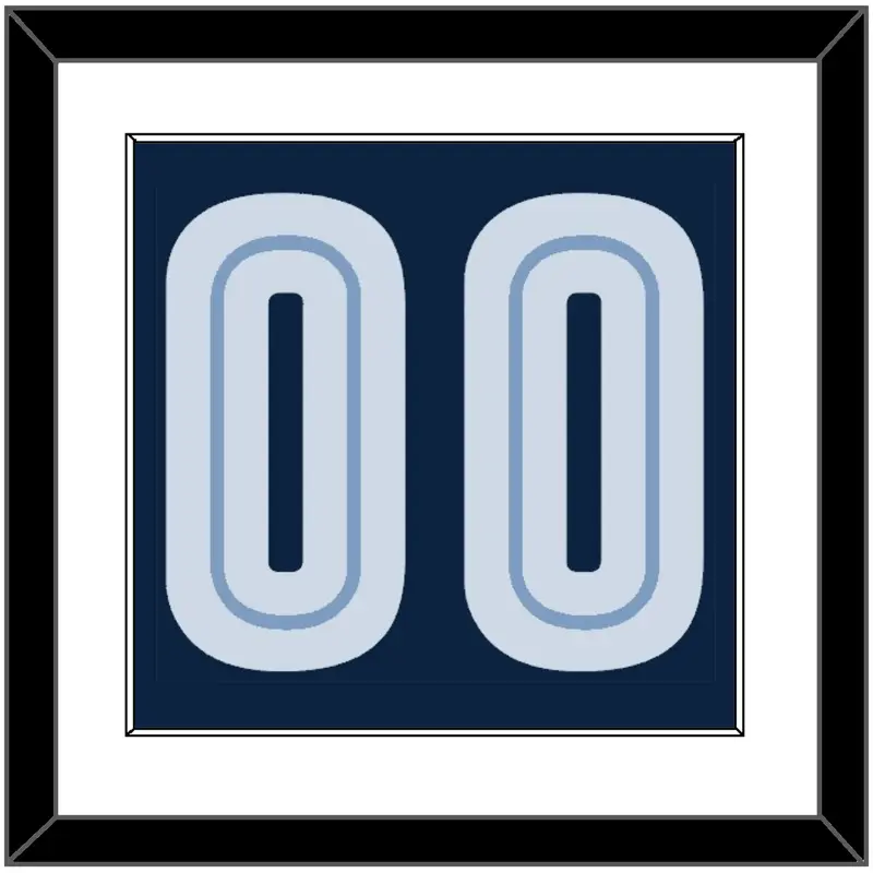Memphis Number - Road Navy (2004-2010) - Single Mat 1