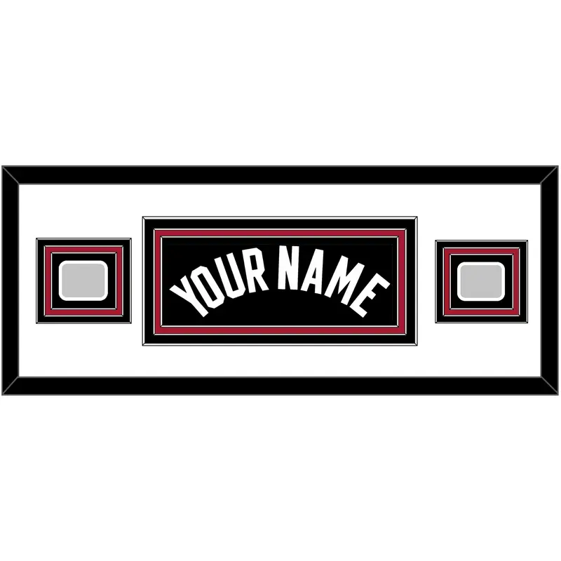 Miami Name & 2 Finals Patches - Road Black (1999-2008) - Triple Mat 2