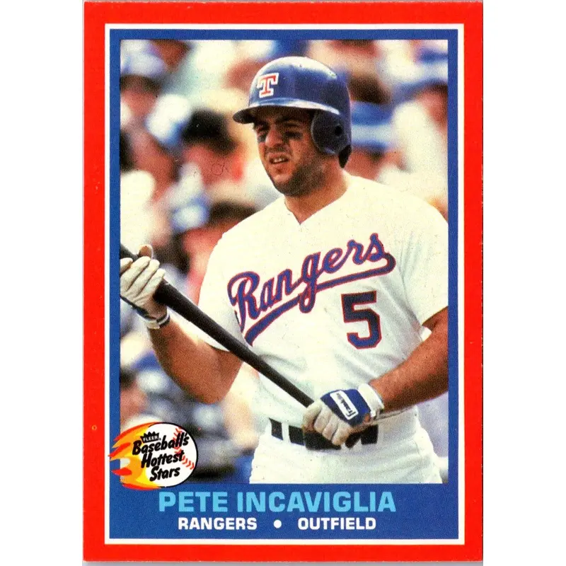 1987 Fleer Hottest Stars Pete Incaviglia #24