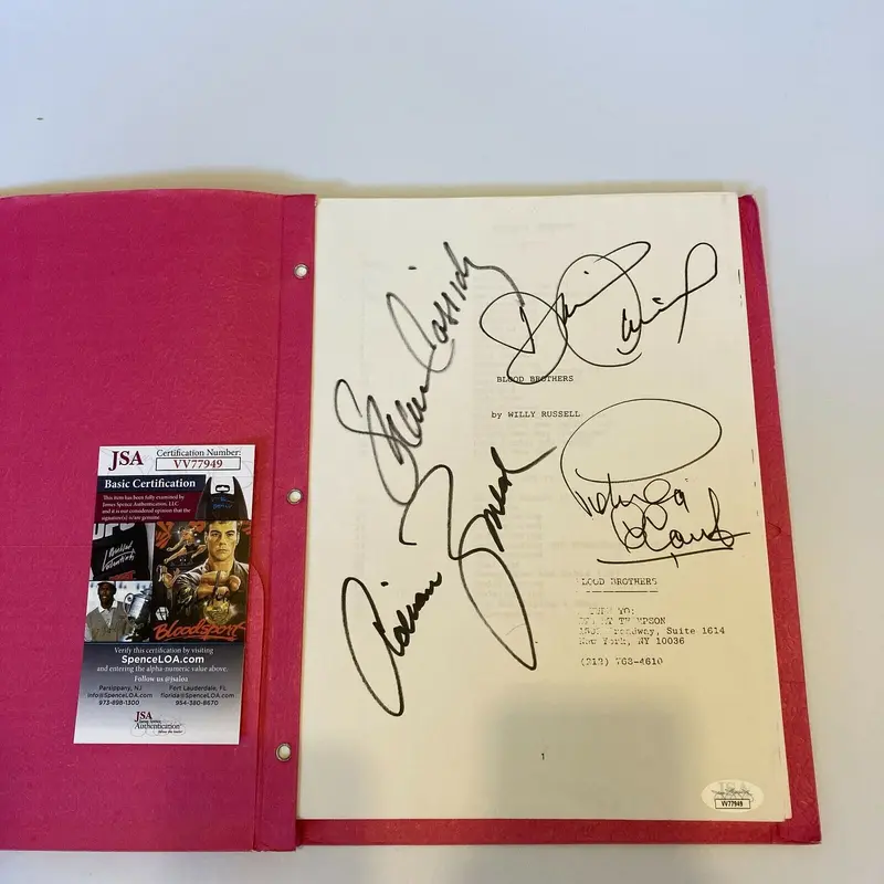David Cassidy, Shaun Cassidy, Petula Clark & Adrian Zmed Signed Movie Script JSA