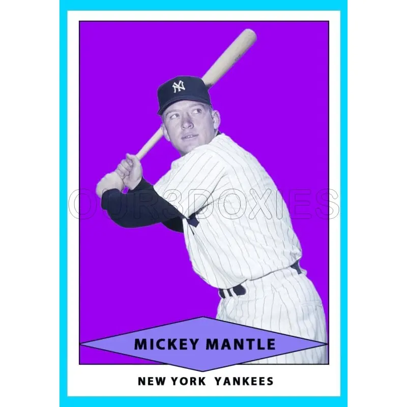 Mickey Mantle 1954 Red Heart Custom Card - 4050