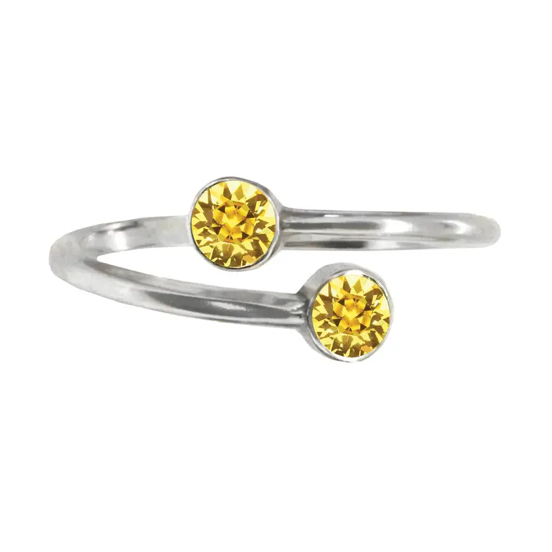 SUNSHINE Sterling Silver Ring Wrap