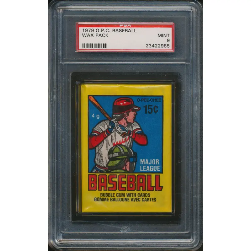 1979 OPC O-Pee-Chee Baseball Unopened Wax Pack PSA 9