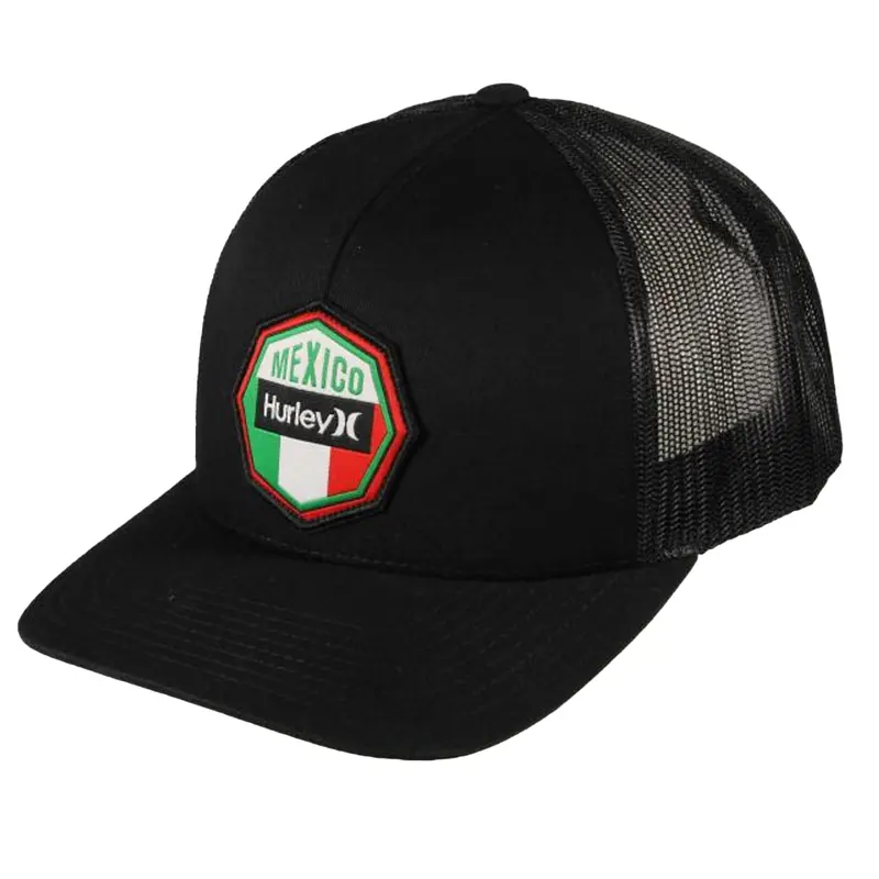 HURLEY MEXICO BLACK ULTRA DESTINATION MENS SNAPBACK MESH HIHM0185 015
