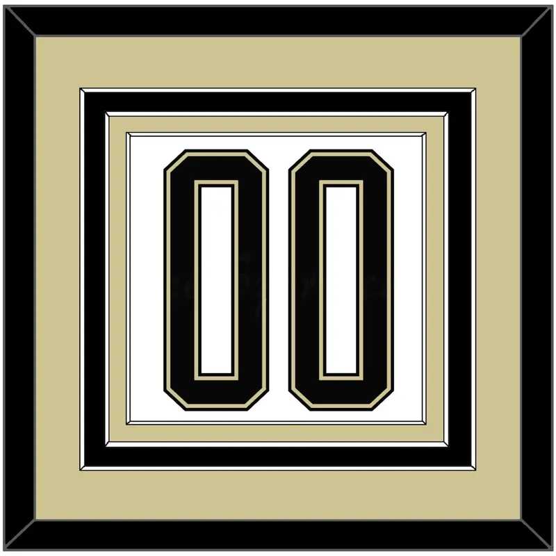 Pittsburgh Number (Back) - 2014 Stadium Series White - Triple Mat 3