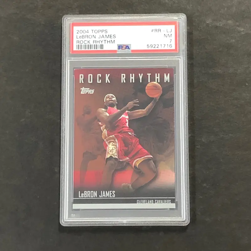 2004 Topps #RR-LJ Lebron James PSA 7 NM Rock Rhythm
