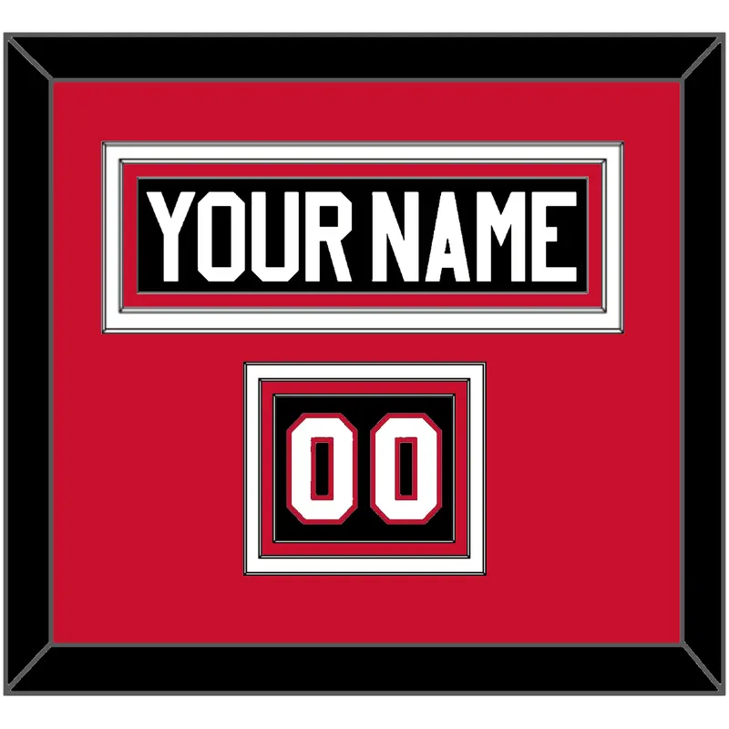 Chicago Nameplate & Number (Shoulder) - Alternate Black (2008-2009) - Triple Mat 2