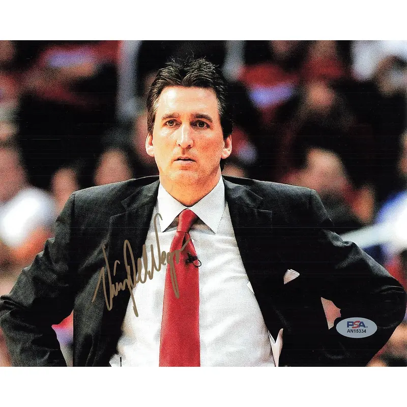 VINNY DEL NEGRO signed 8x10 photo PSA/DNA San Antonio Spurs Autographed