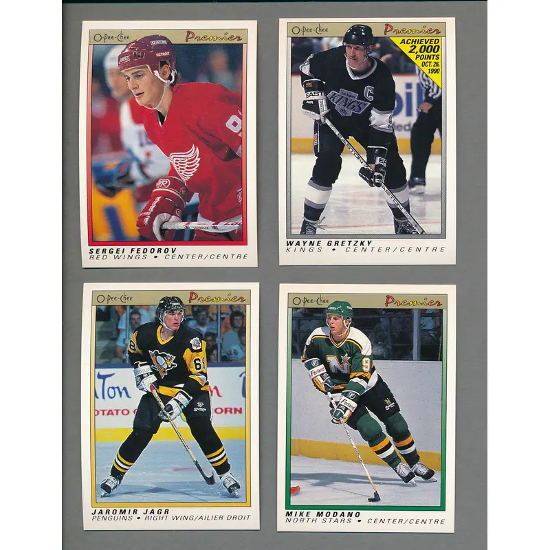 1990/91 OPC O-Pee-Chee Premier Hockey Complete Set (132)  NM/MT MT