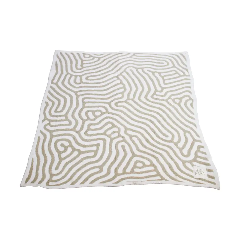 Mothers Day Girl Mama Gray Luxe Dreams Throw