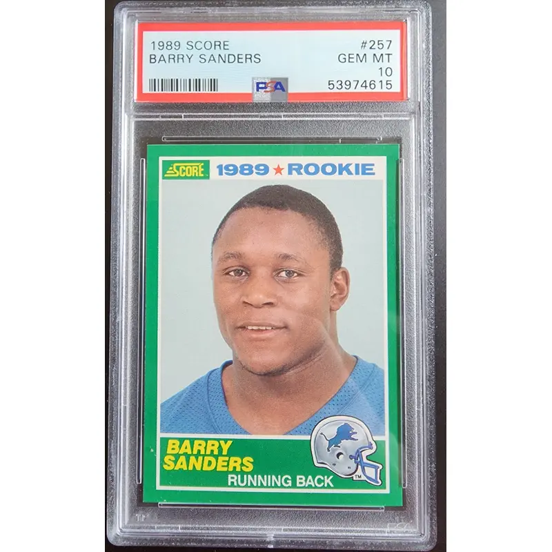Barry Sanders 1989 Score #257 PSA 10 Gem Mint 4615