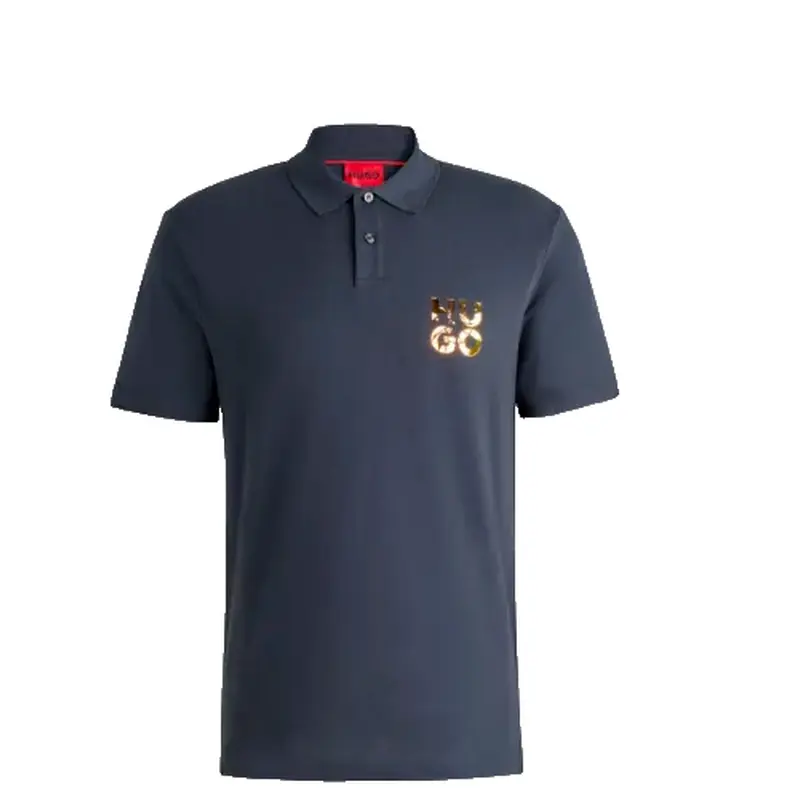 HUGO BOSS MENS POLO NAVY DIRIDUPOL 50522129407