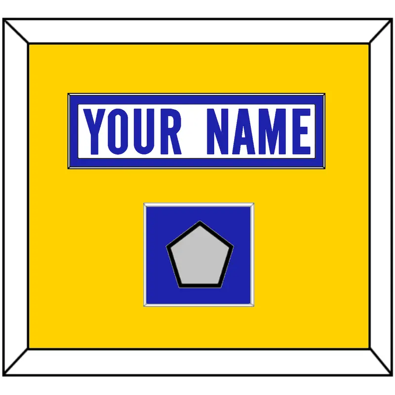 Los Angeles Nameplate & Super Bowl LVI Jersey Patch - Road White - Single Mat 4