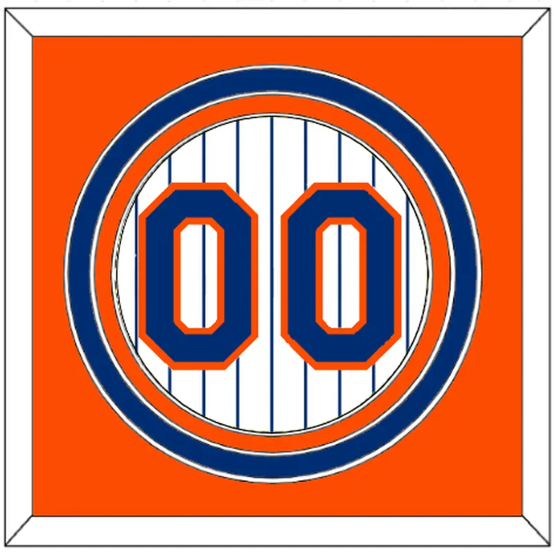 New York Number - Home Pinstripes- Triple Mat 3