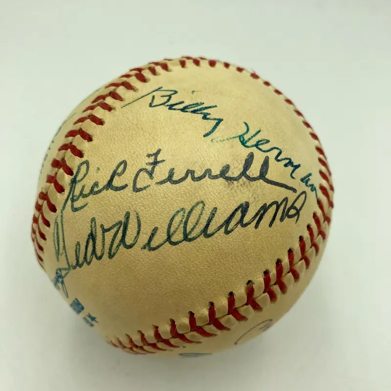 Ted Williams Carl Yastrzemski Boston Red Sox HOF Legends Signed Baseball JSA