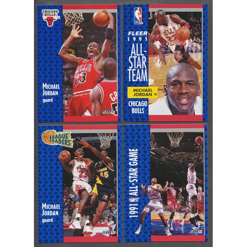 1991/92 Fleer Basketball Complete Series 1 Set NM/MT MT