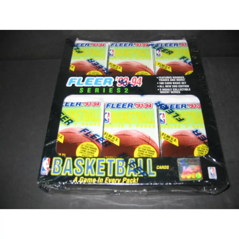 1993/94 Fleer Basketball Series 2 Jumbo Box (24/21)