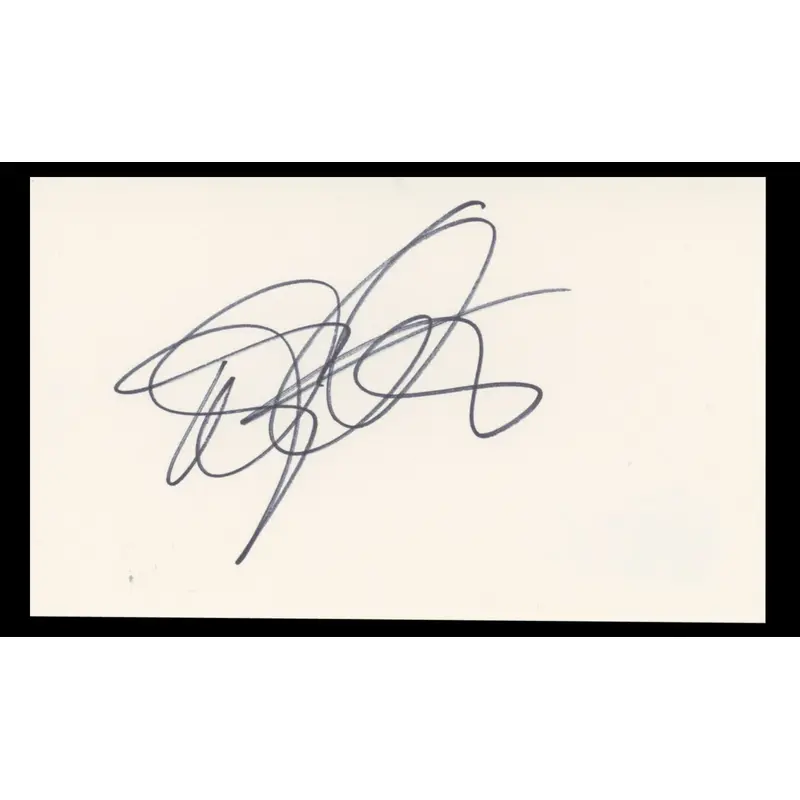 Dixie Carter Designing Women Authentic Signed 3x5 Index Card BAS #BT01202