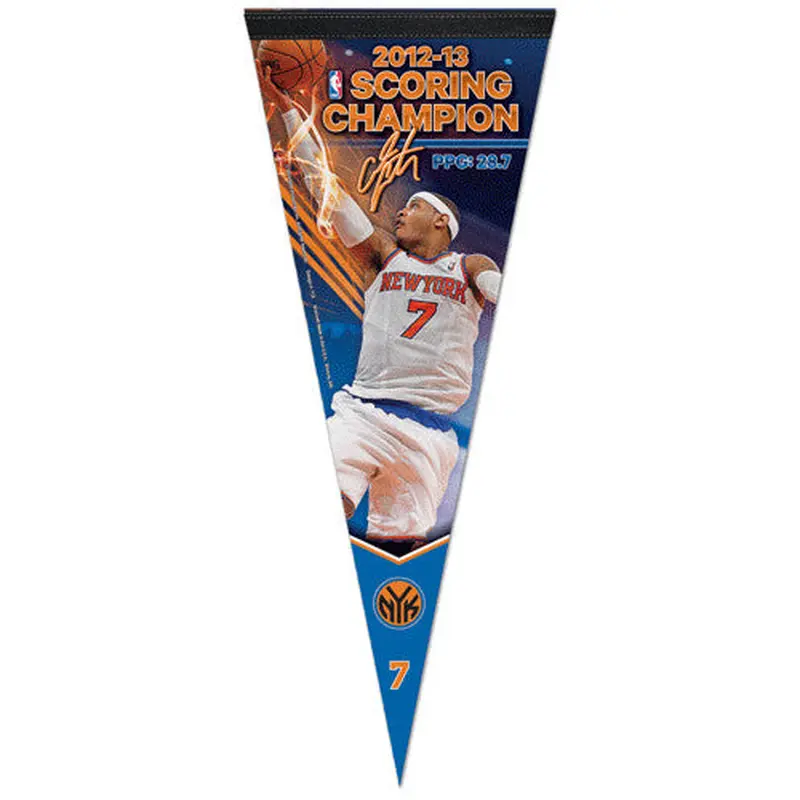 Carmelo Anthony NY Knicks 2012-13 NBA Scoring Champion Premium Felt Pennant - Wincraft