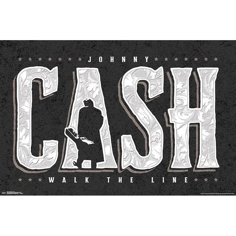 Johnny Cash "Walk the Line" Classic Music Poster - Trends International