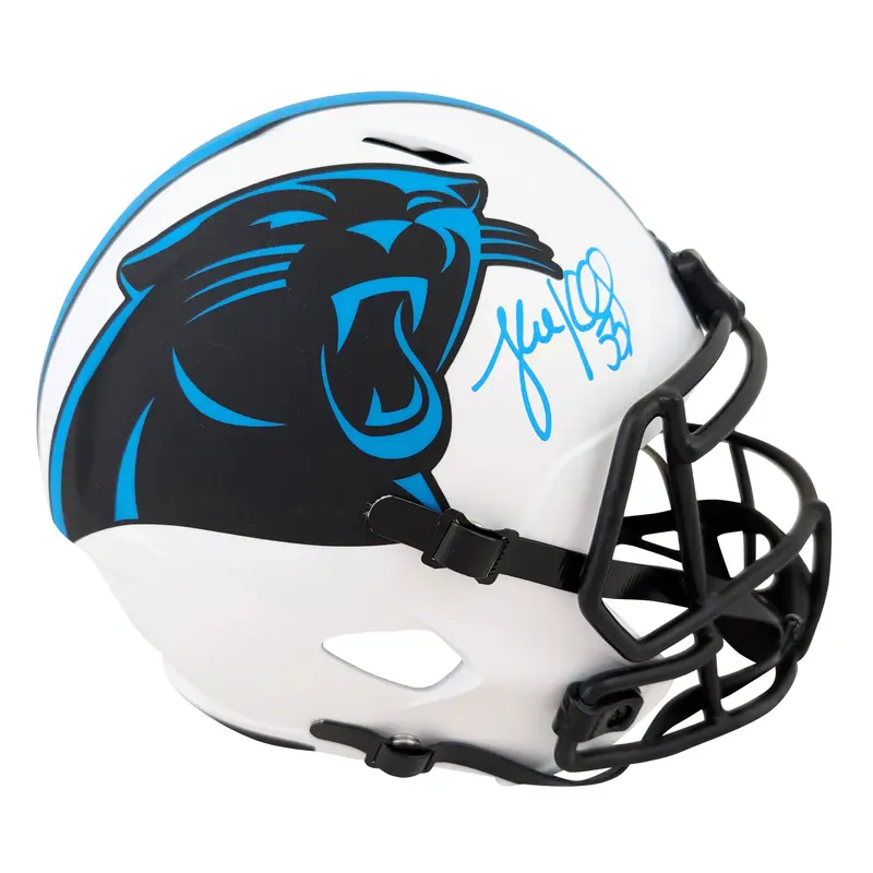 Panthers Luke Kuechly Signed Lunar Full Size Speed Rep Helmet BAS Witnessed