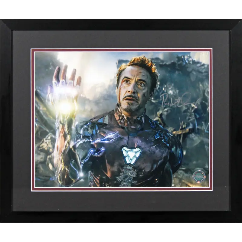 Robert Downey Jr. The Avengers Endgame Signed 11x14 Framed Photo BAS #AD40633