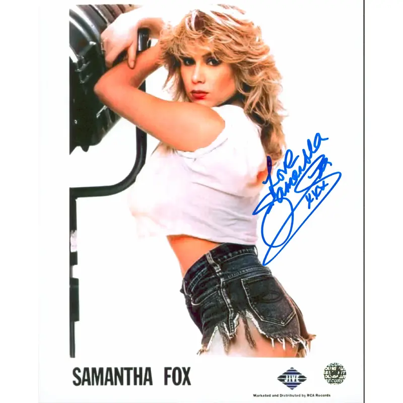Samantha Fox "Love" Authentic Signed 8x10 Sexy Photo Wizard World #029710
