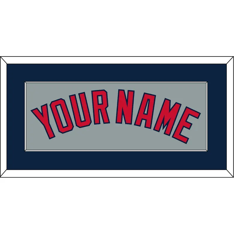 Boston Name - Road Gray - Single Mat 3