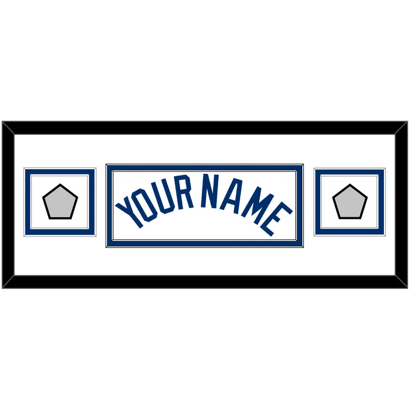 Los Angeles Name & 2 World Series Jersey Patches - Home White (2007-2023) - Double Mat 2