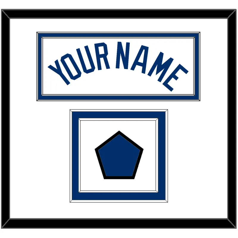 Los Angeles Name & Logo Patch - Home White - Double Mat 1