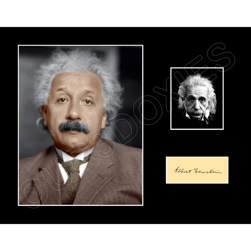 Albert Einstein Photo Matted Photo Display 11X14 - 2765