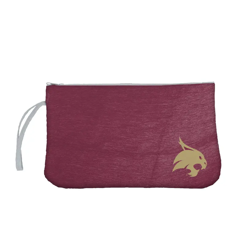 TX State Crosshatch Wristlet