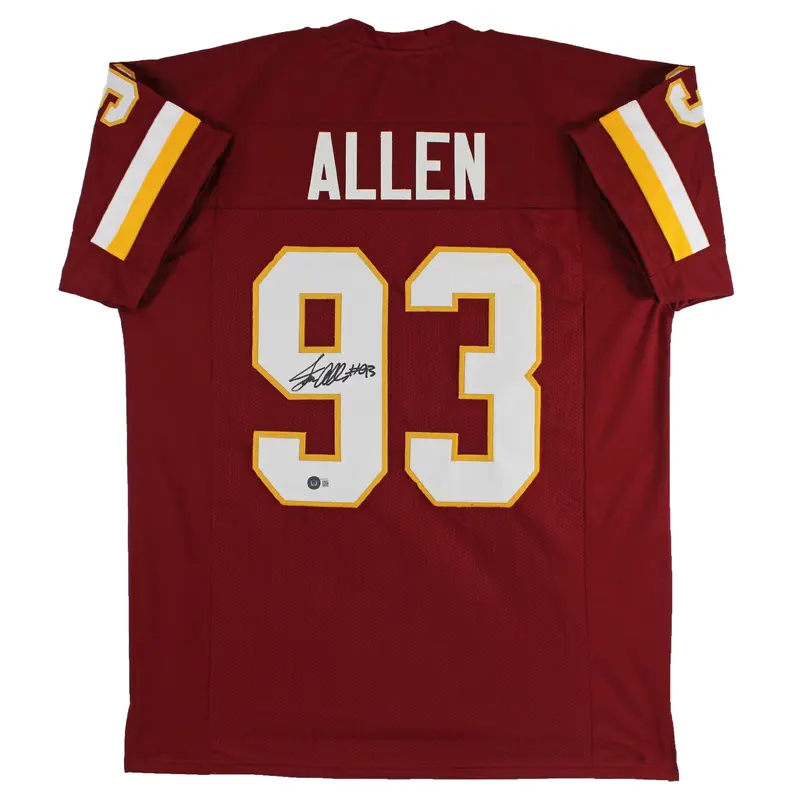 Jonathan Allen Authentic Signed Maroon Pro Style Jersey BAS Witnessed