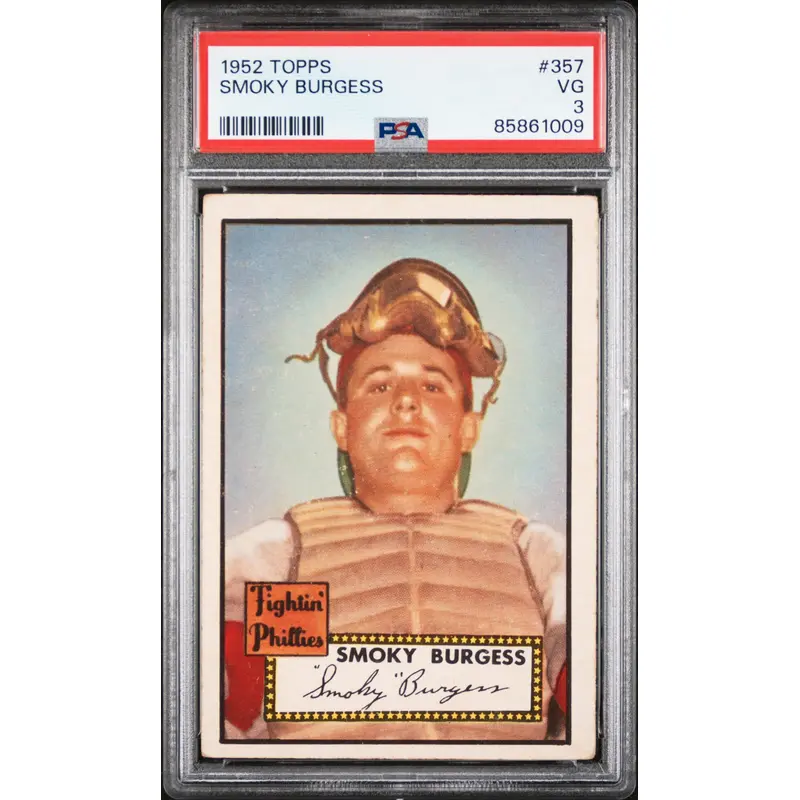 Smoky Burgess 1952 Topps #357 PSA 3 1009