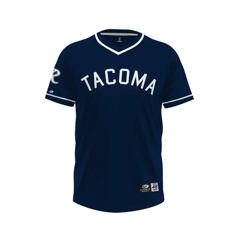 Tacoma Rainiers Authentic Navy Alternate Tacoma Jersey