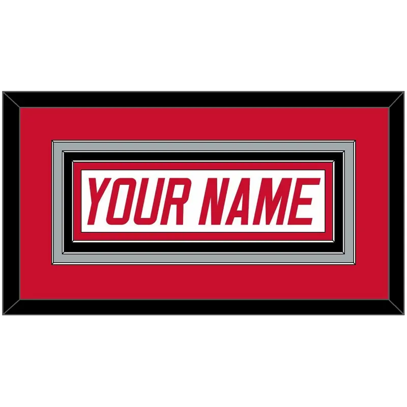 Carolina Nameplate - Home White (1997-2000) - Triple Mat 3