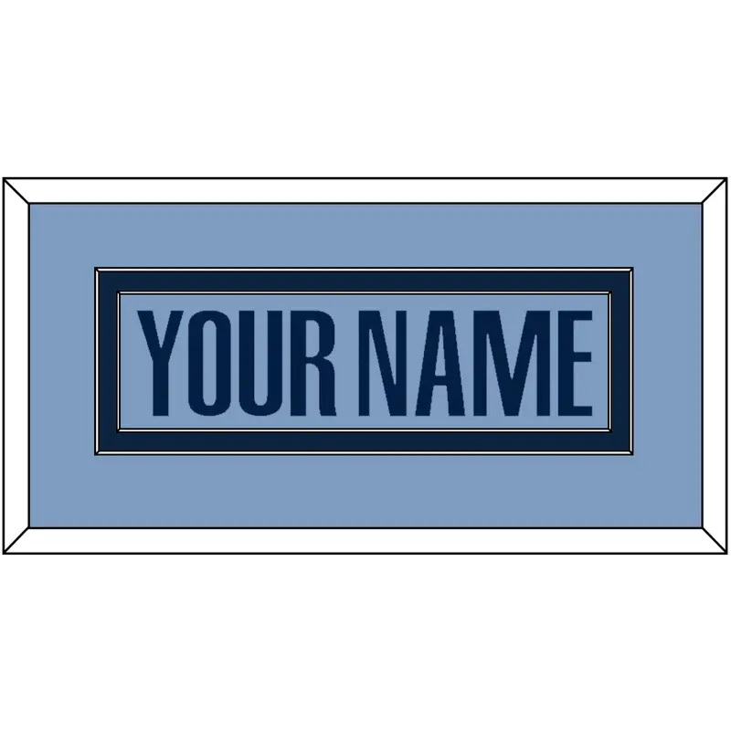 Memphis Name - Alternate Light Blue (2009-2010) - Double Mat 2