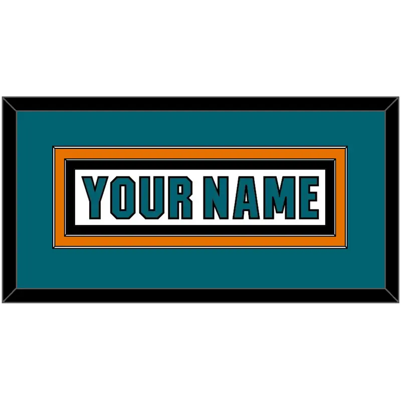 San Jose Nameplate - Road White (2017-2022) - Double Mat 2