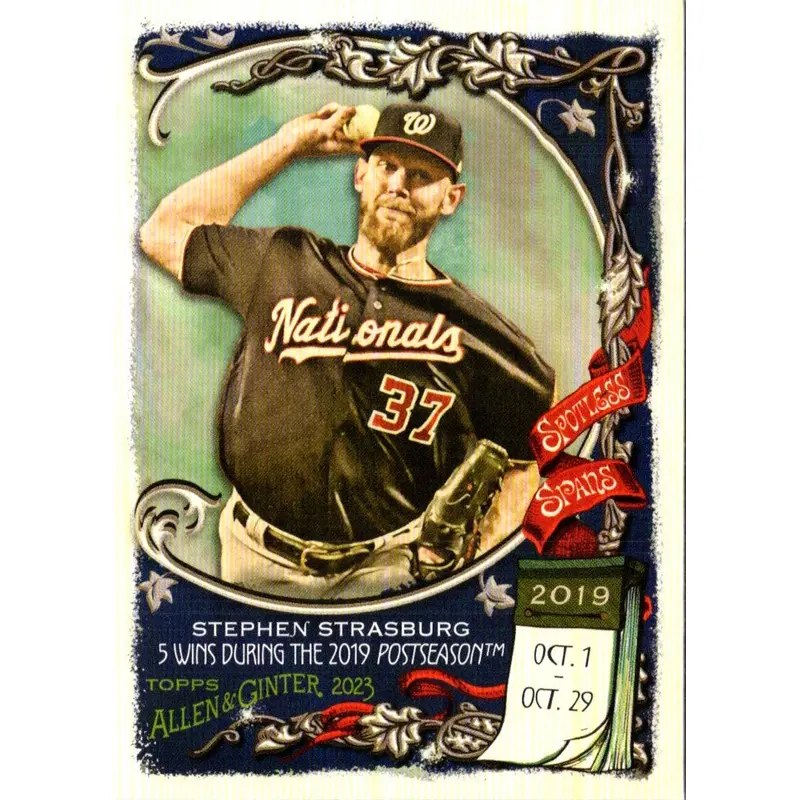 2023 Topps Allen & Ginter Spotless Spans Stephen Strasburg #SS-45